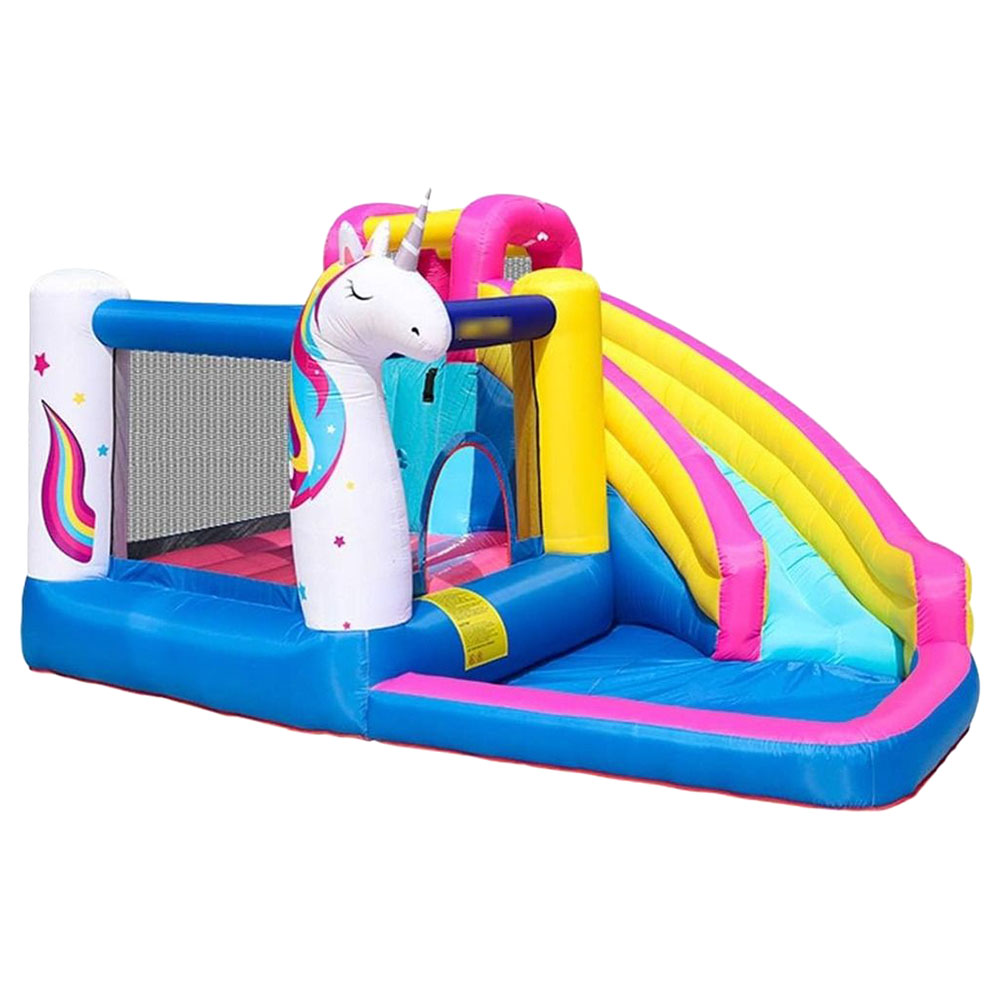 Myts Unicorn Inflatable Mega Bouncer With Slide