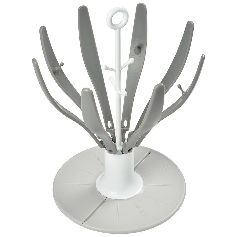 Buy Beaba Flower Foldable Draining bottle Rack Grey in Oman
