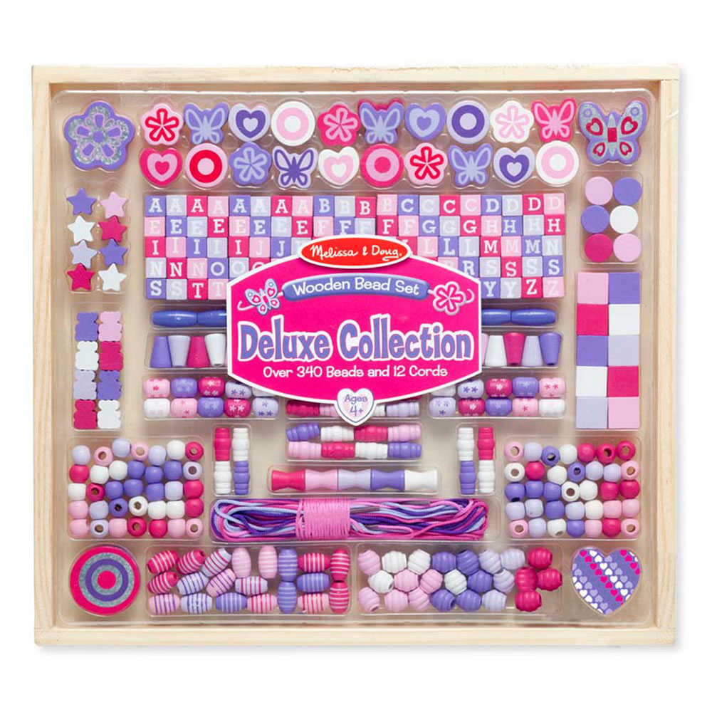 Melissa & Doug Deluxe Collection Wooden Bead Set Buy at Best