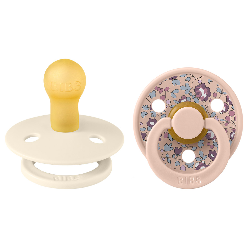 Bibs Liberty Eloise Latex Pacifier S1 0M+ 2pcs Blush Mix