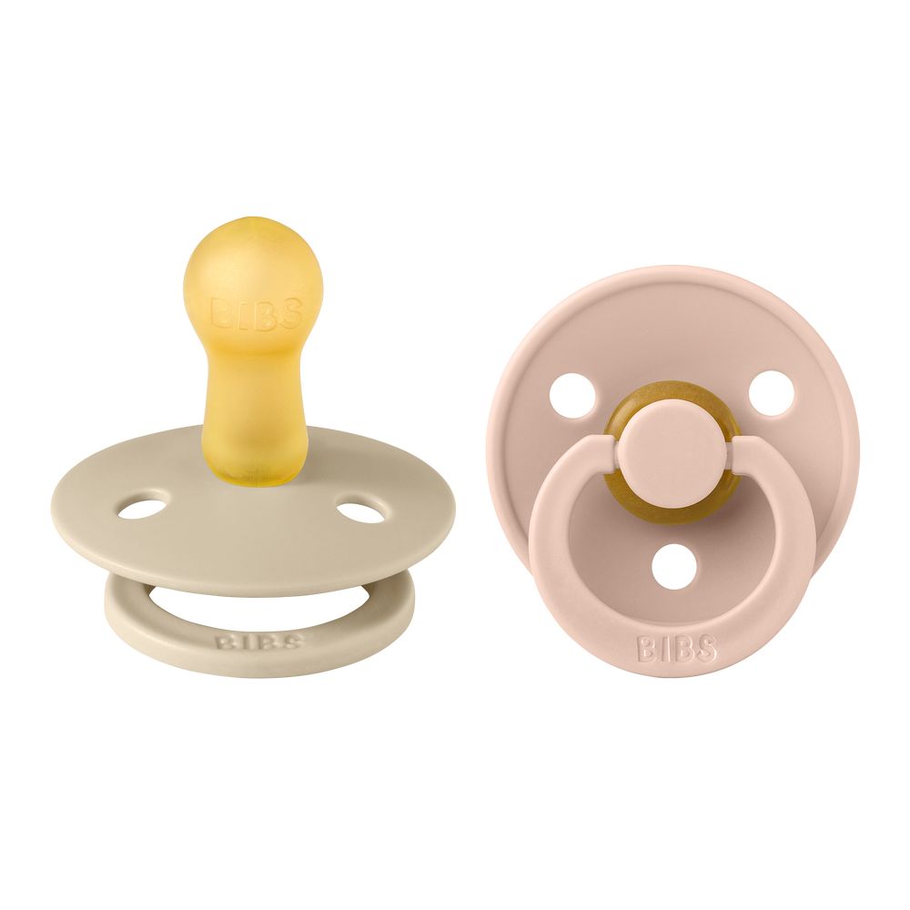 Bibs - Colour S2 Pacifiers - Pack of 2 - Vanilla/Blush