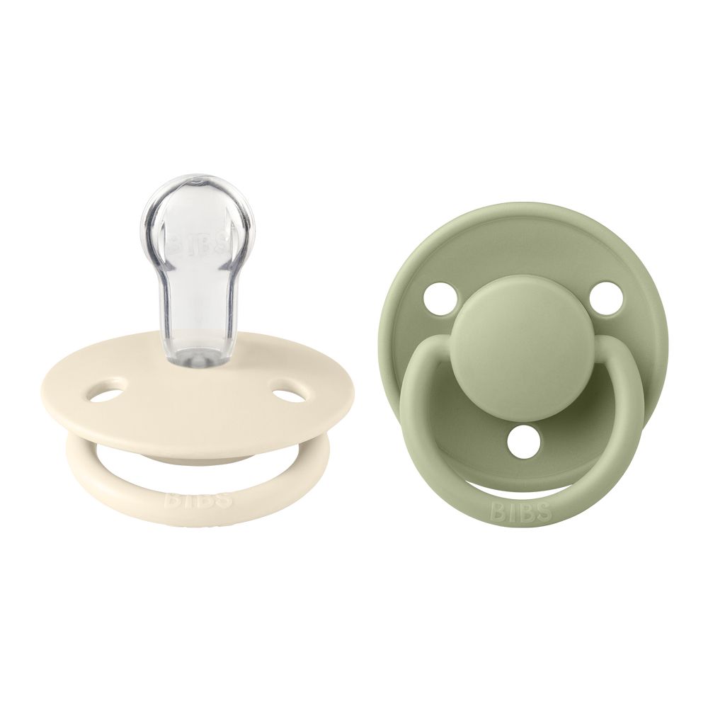 Bibs De Lux Pacifiers Pack of 2 Ivory/Sage