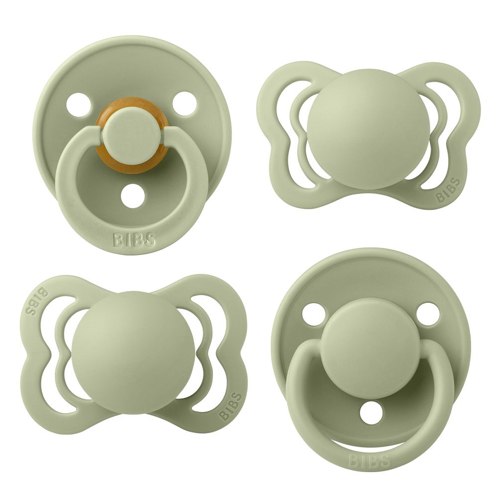 Bibs TryIt Collection Pacifier Box S1 Pack of 4 Sage