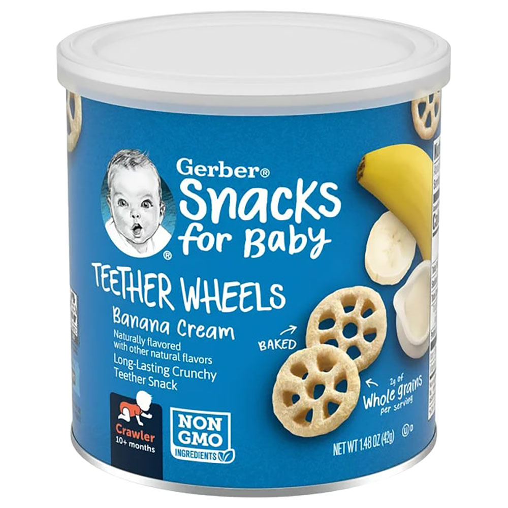 Gerber Teether Wheels Banana Cream 1.48oz
