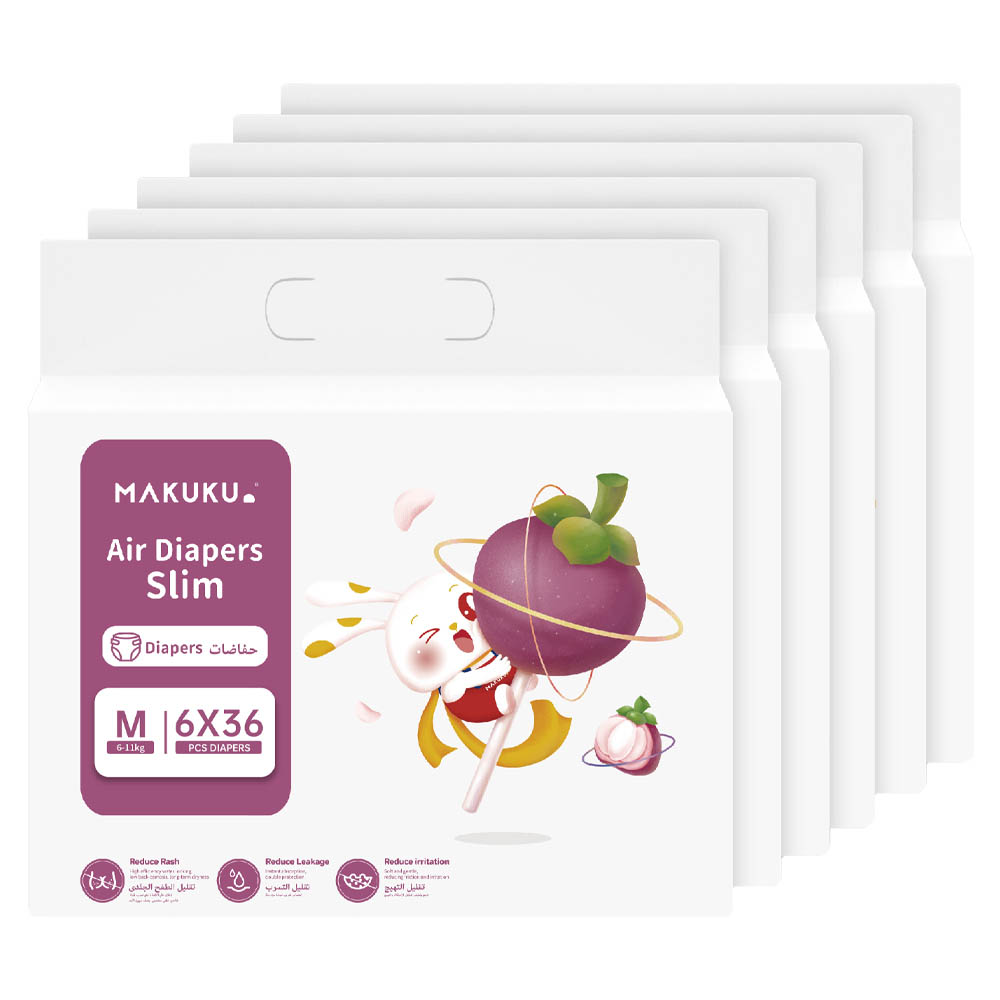 Buy Makuku Slim Tape Air Diapers Size Medium 6-11Kg