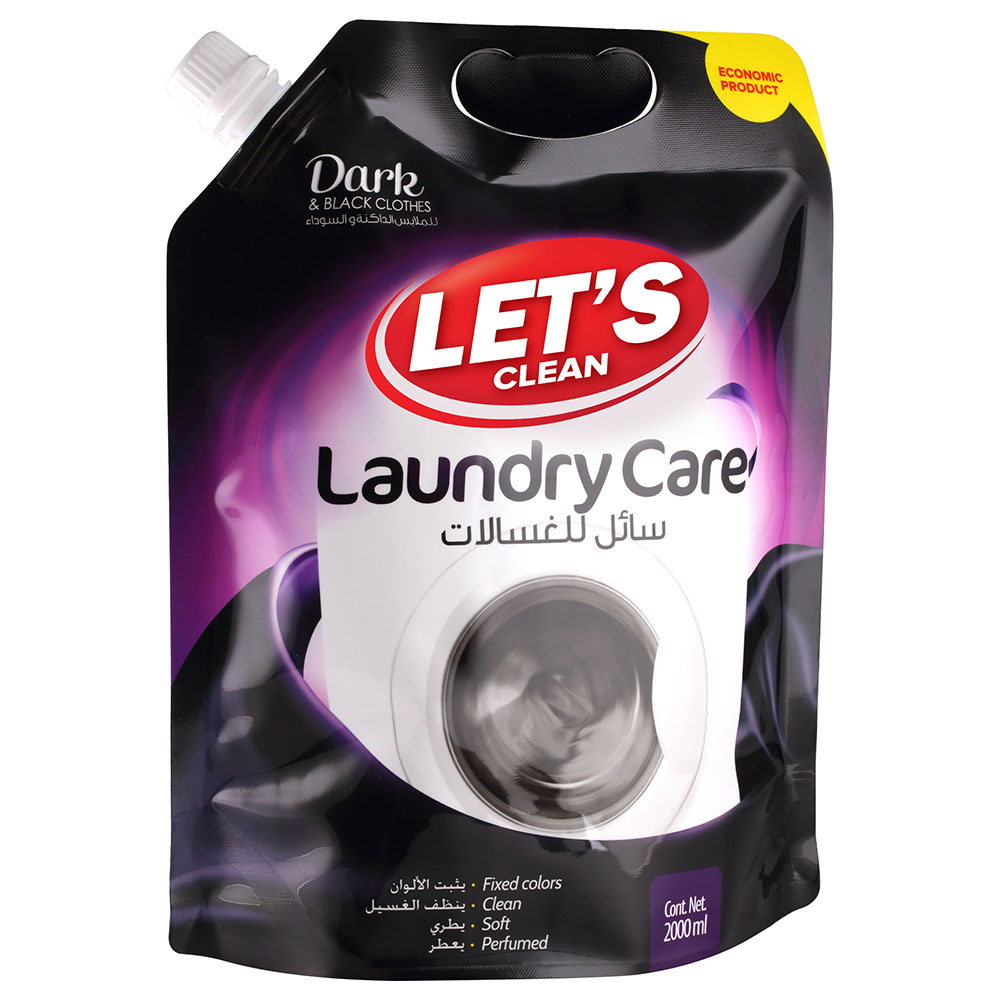 Let's Clean Liquid Detergent For Dark Clothes 2L Black