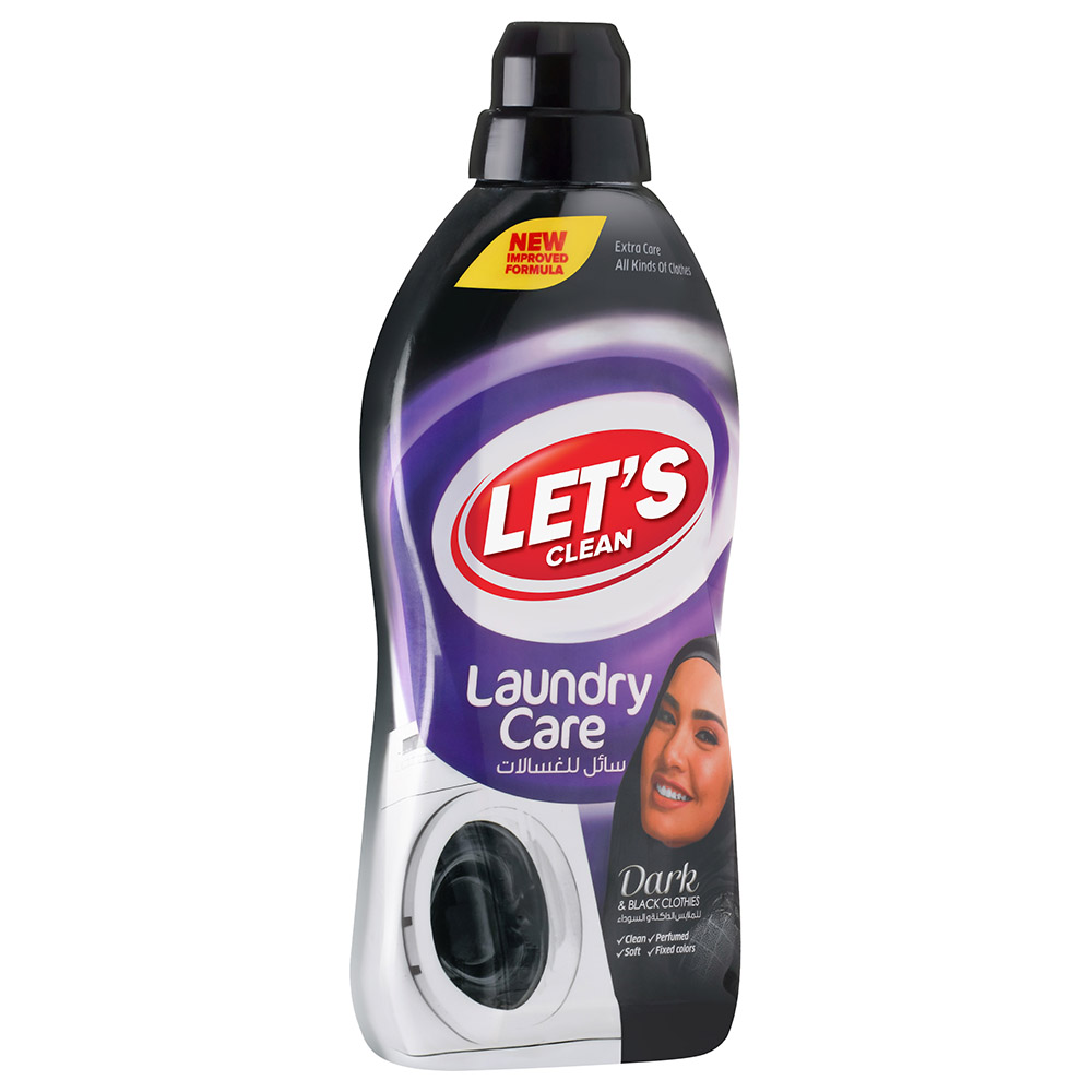 Let's Clean Liquid Detergent For Dark Clothes 1L Black