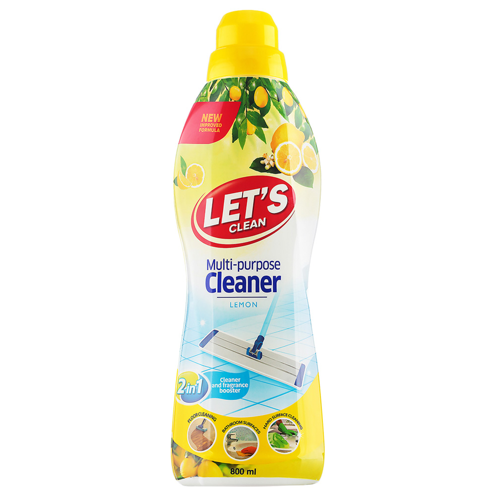 Lcs Clean Buy Let's Clean - Multi Purpose Cleaner - 800ml - Lemon in UAE | Mumzworld