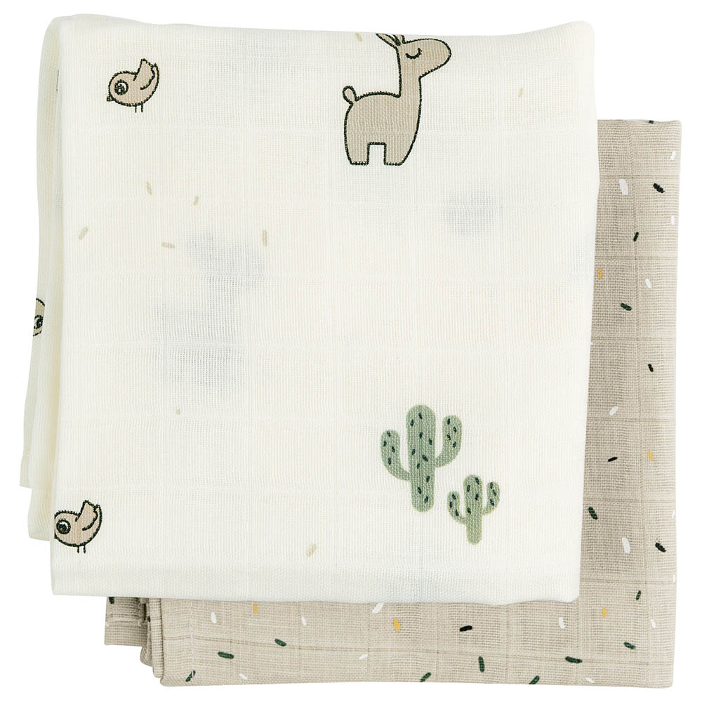 Done By Deer GOTS Swaddle Pack of 2 Lalee Sand