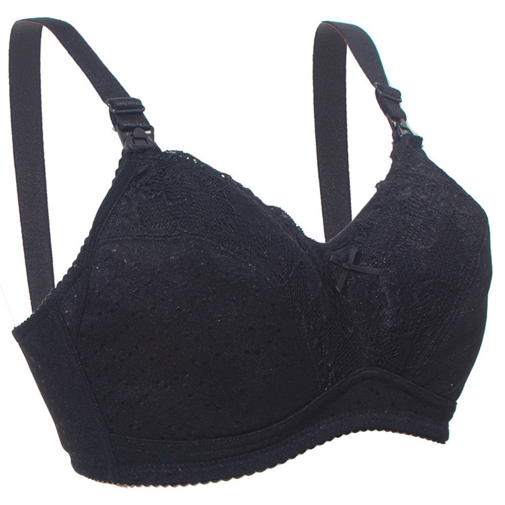 Okus Basic Cotton Maternity & Nursing Bra Black