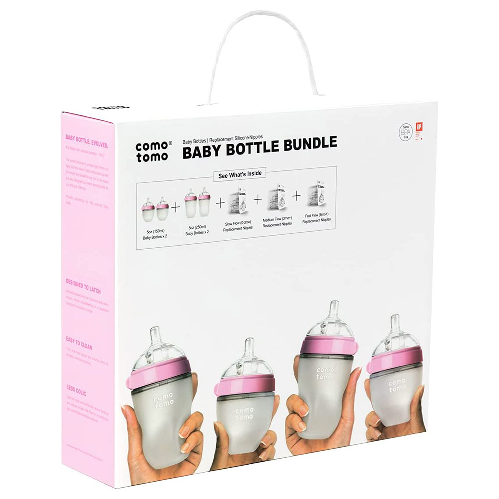 Pink comotomo discount bottles