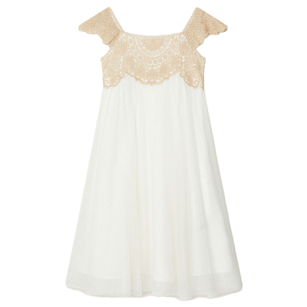 Buy Monsoon Children - Estella Embroidered Dress - Gold in UAE | Mumzworld Buy Monsoon Children - Estella Embroidered Dress - Gold in UAE | Mumzworld