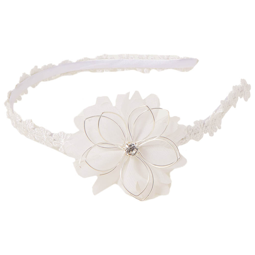 Monsoon Children Lace Wire Flower Alice Hairband