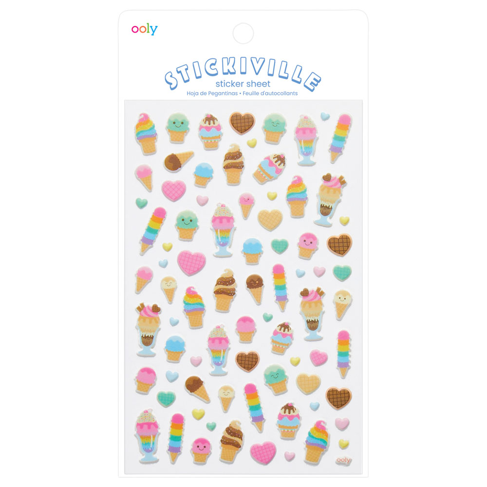 Ooly Stickiville Rainbow Numbers Stickers - Holographic