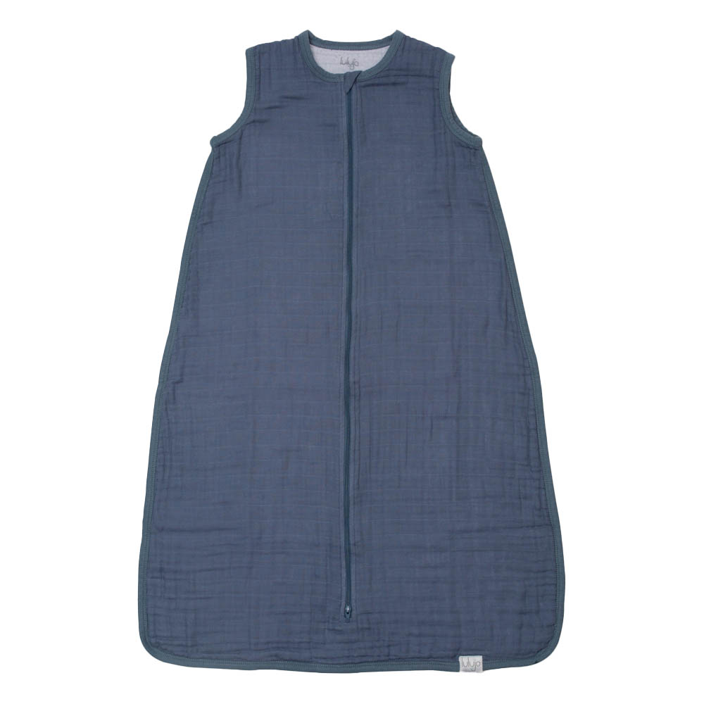 Lulujo Muslin Sleeping Bag Navy Night