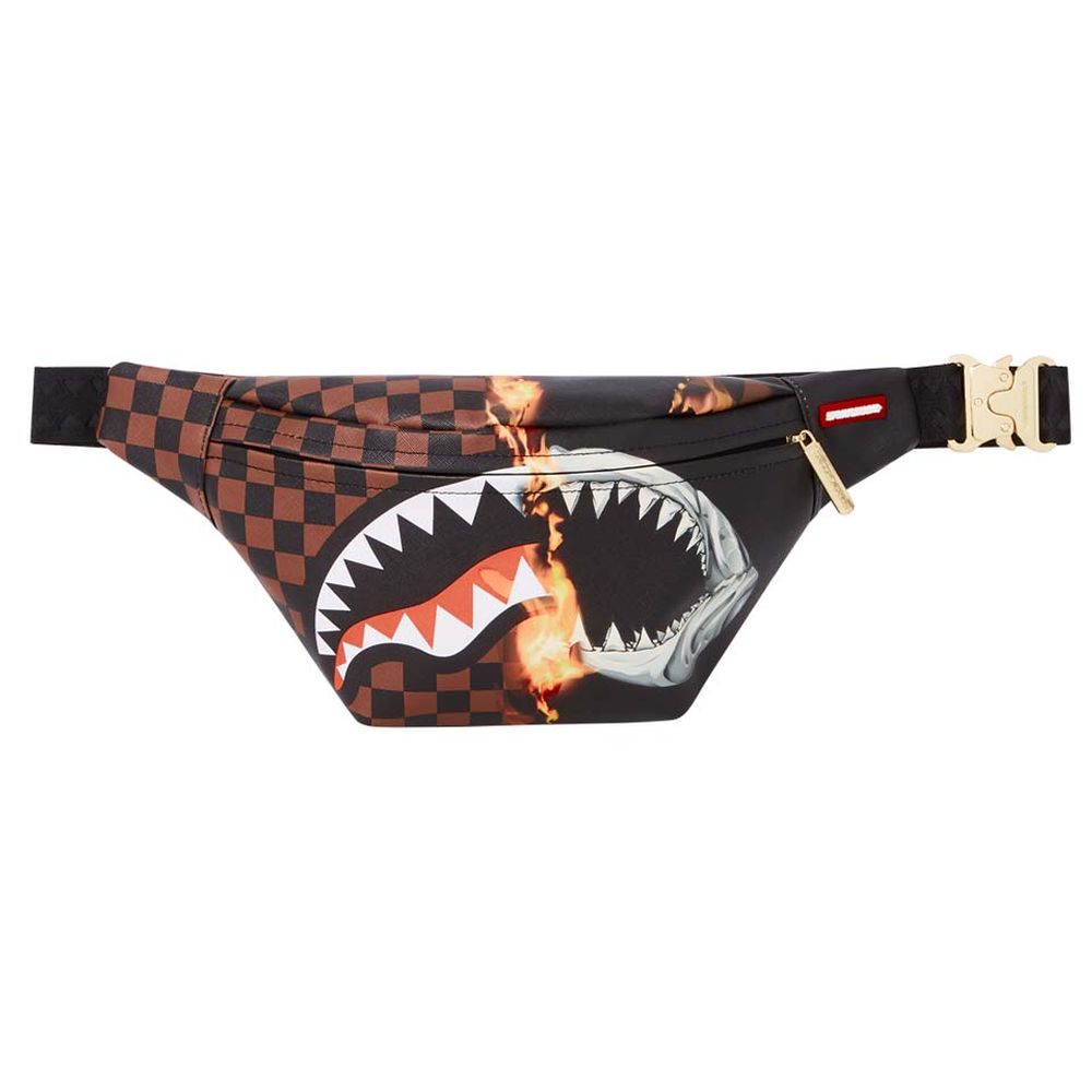 Sprayground Sharks In Paris Brown & Black Balaclava