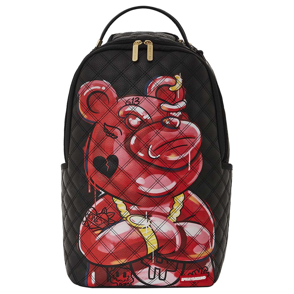 Sprayground Hand Painted Diablo Bear Dlxvf Backpack 18Inch