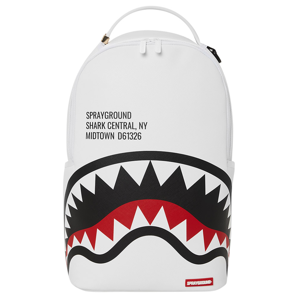 Sprayground Shark Central 2.0 Og Sm Backpack 18Inch White