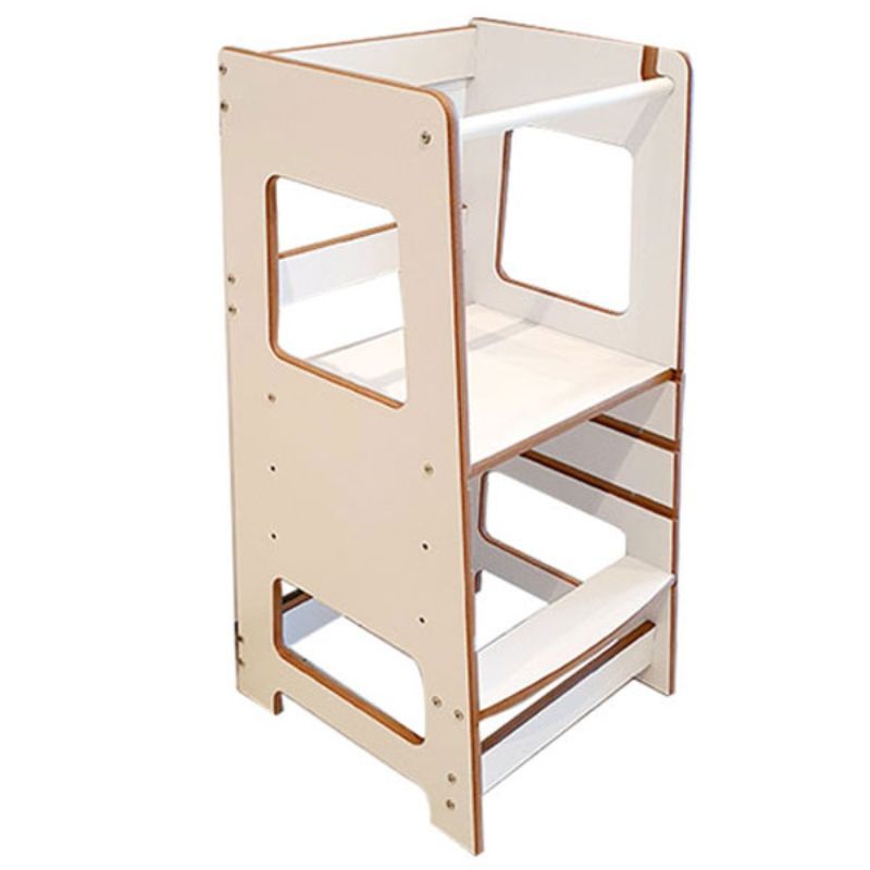 Buy MK - Adjustable Learning Tower - White in UAE | Mumzworld