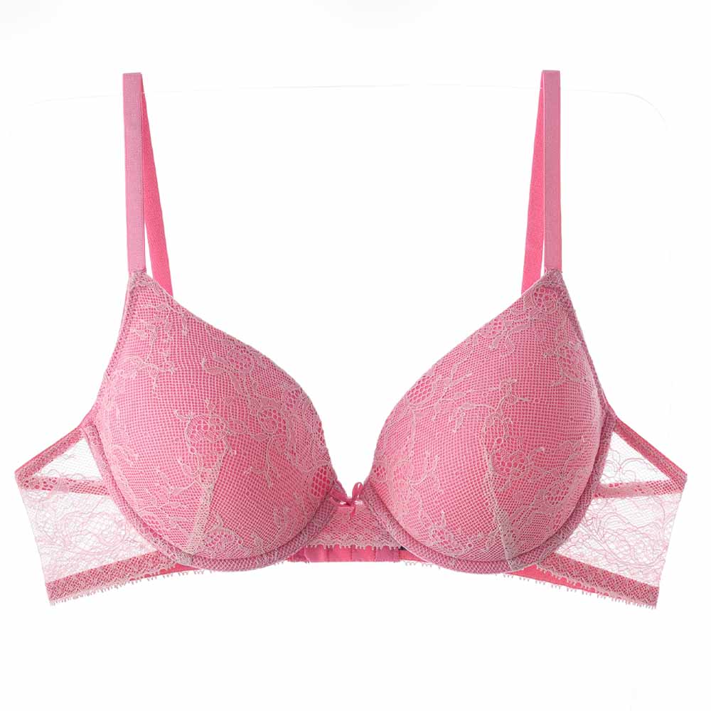 Lacy Dreams - Casual Lace Bra - Pink