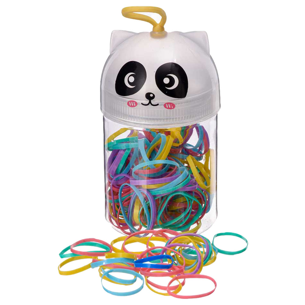 Yubiso Panda Multipack Hair Rubber Bands White