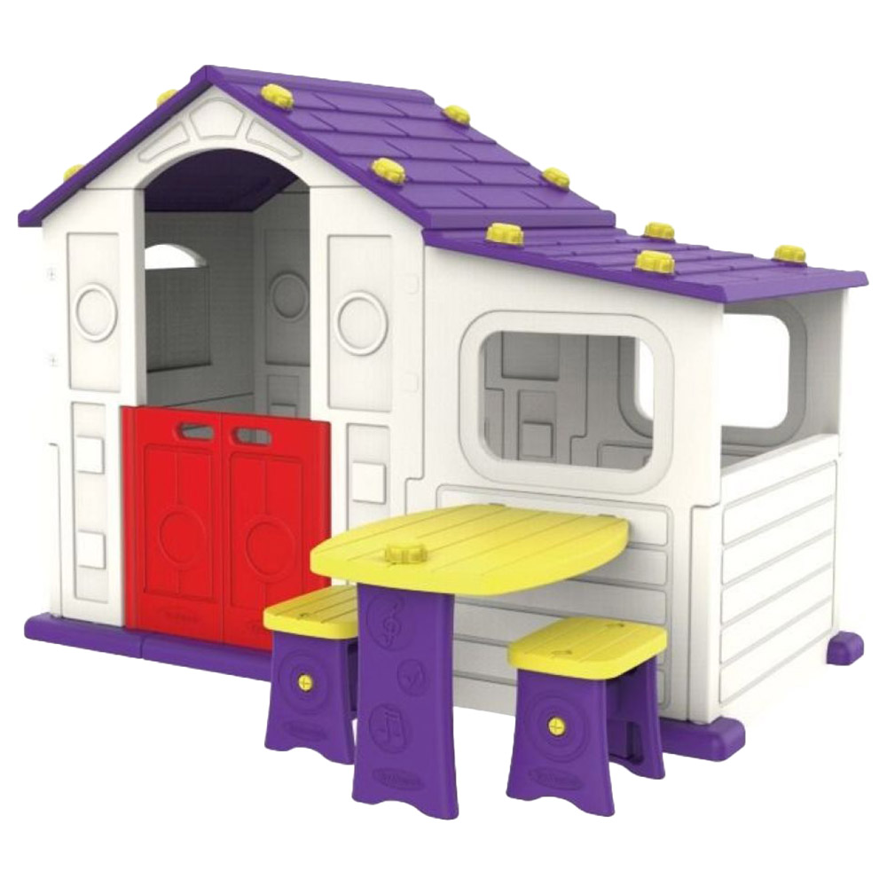 Little tikes sales playhouse with table