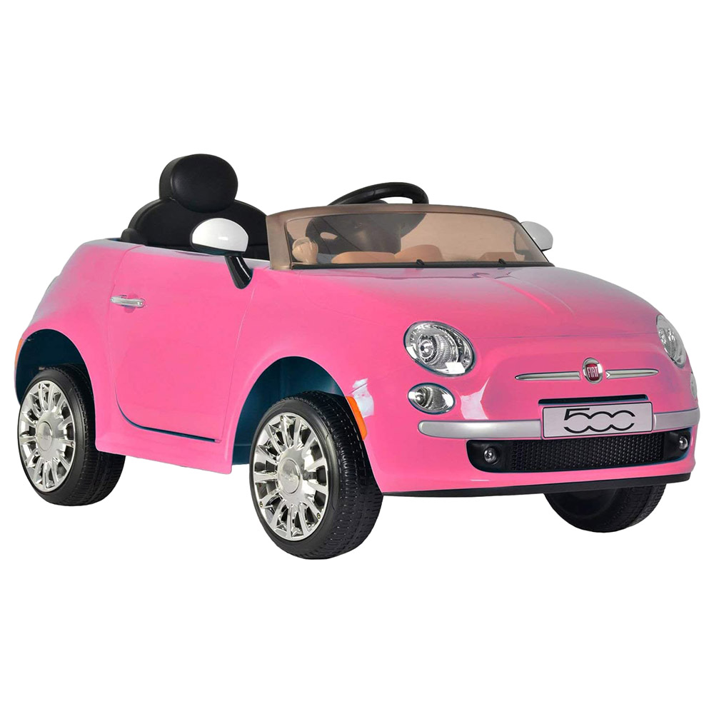 Buy Megastar - 12V Fiat 500 Electric Ride On - Pink in UAE | Mumzworld
