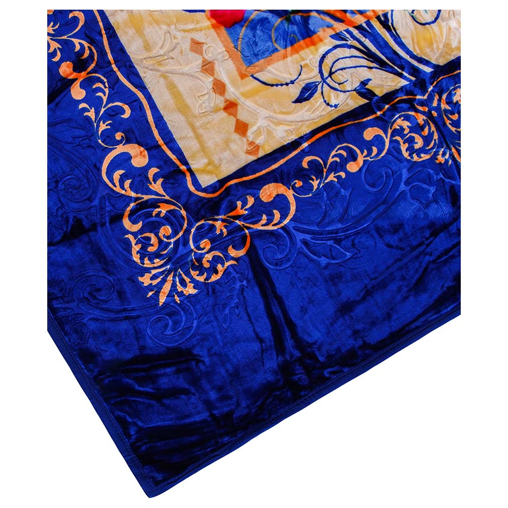 Parry Life Floral Print Double Size Blanket 200 x 240 cm Blue Buy at Best Price from Mumzworld