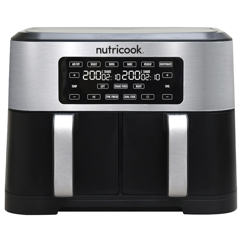 Nutricook Air Fryer Duo 8L Silver/Black 2800 Watts (Exclusive)