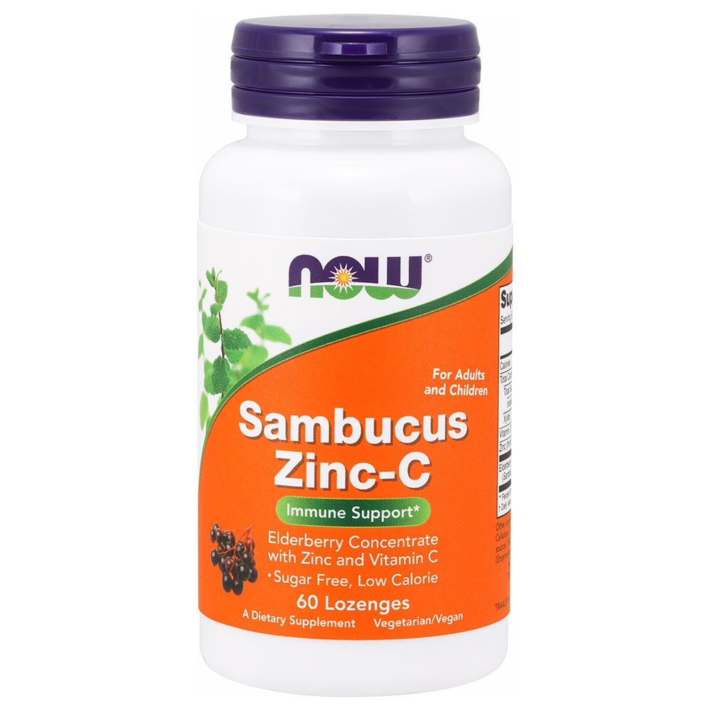 Now Foods Sambucus ZincC 60 Lozenges Buy at Best Price from Mumzworld