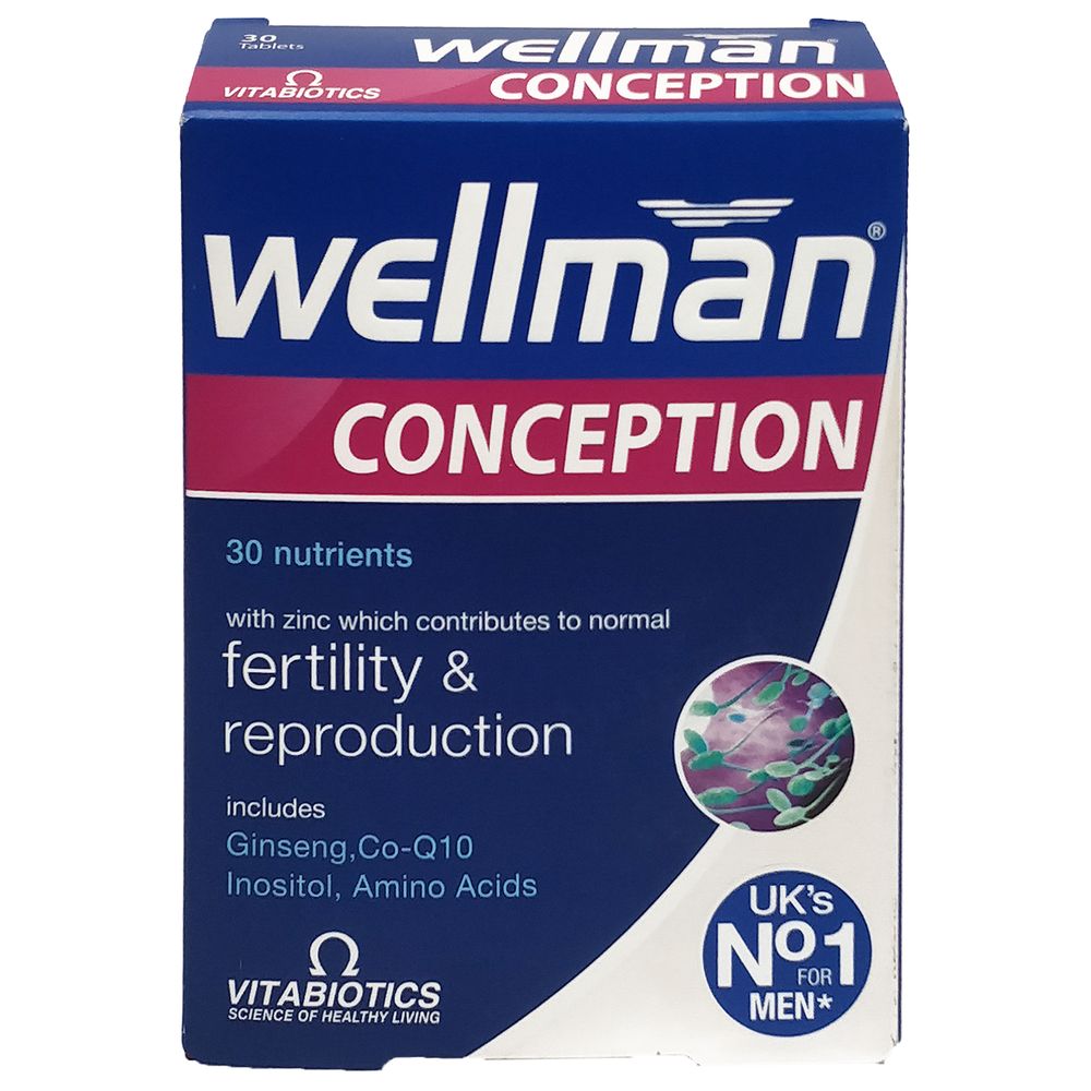 Vitabiotics Wellman Conception 30 Tablets Buy at Best Price from Mumzworld