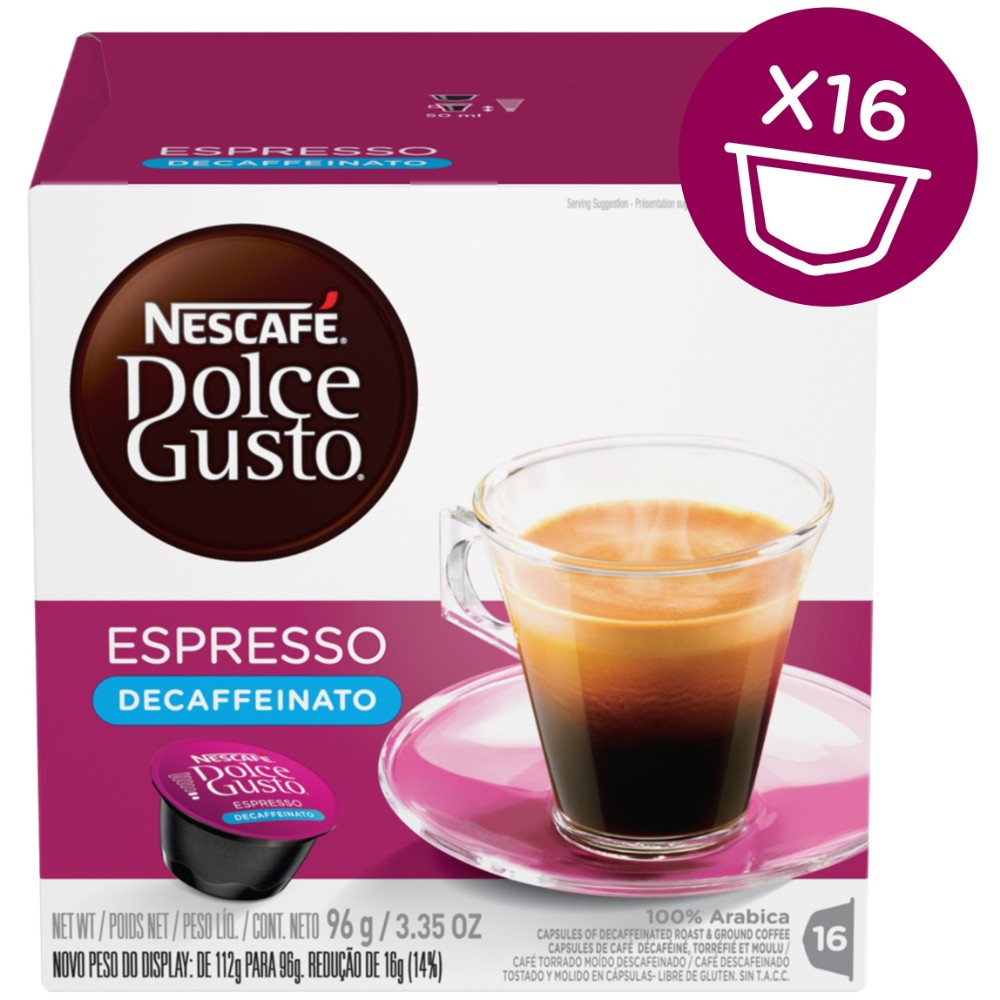 Buy Nescafe Dolce Gusto Espresso Decaf Coffee 16 Capsules
