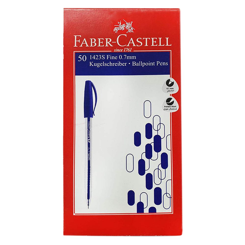 Blue Pen Faber Castell Faber-Castell Tri-Flow Pen Blue