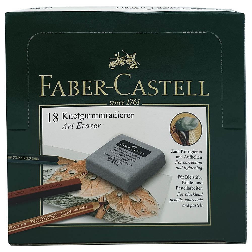 FaberCastell Kneadable Grey Art Eraser 18pcs