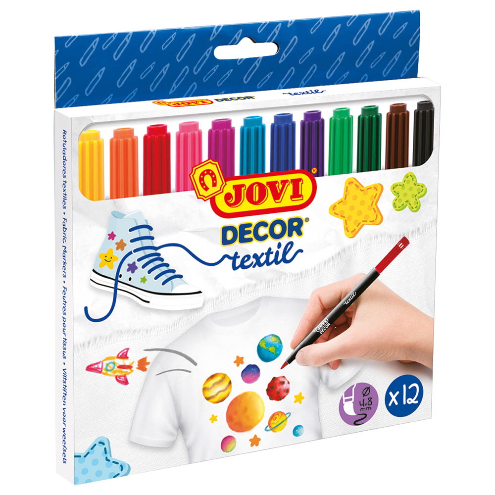Buy Faber-Castell - Textile Marker 12 Colors in KSA | Mumzworld