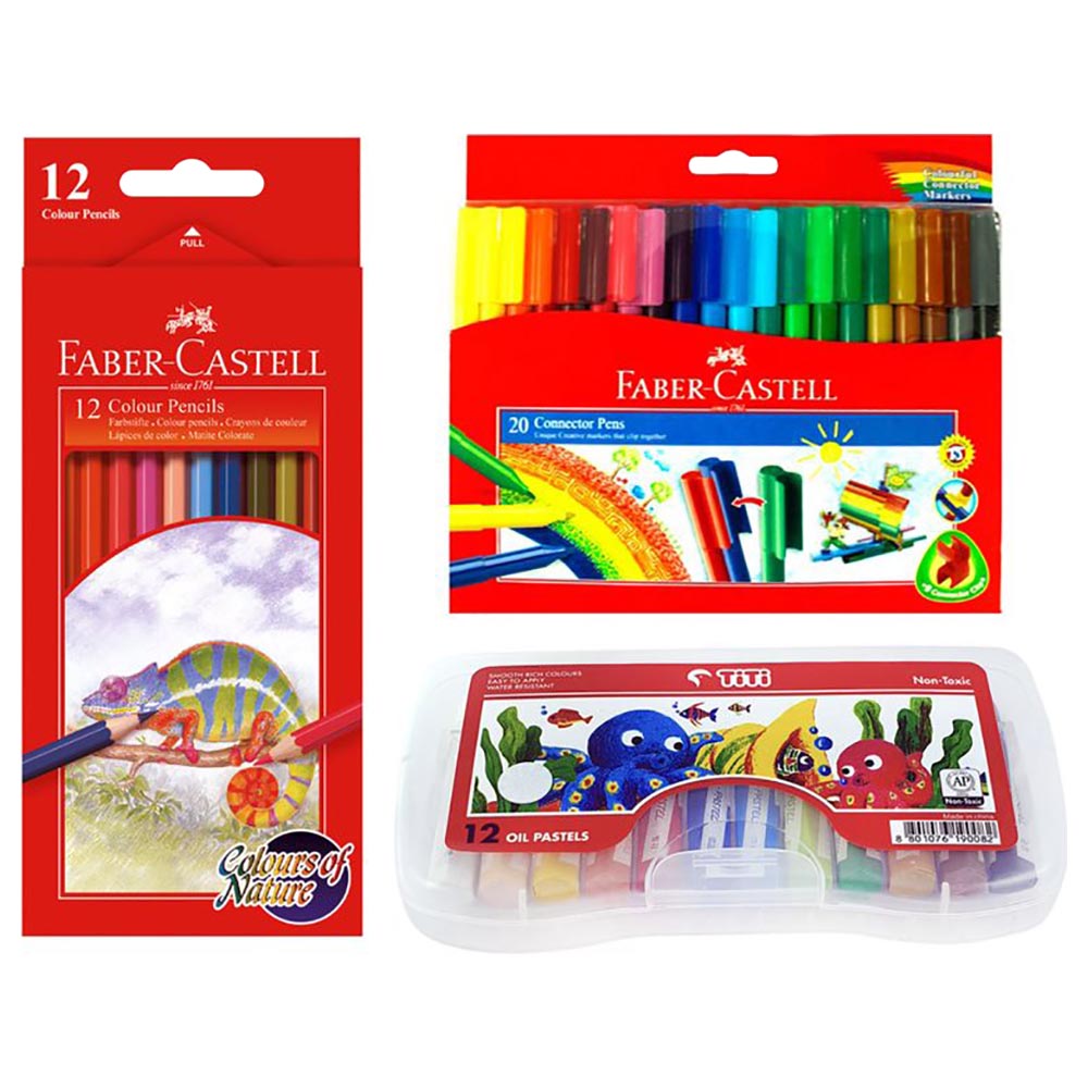 Faber Castell Oil Pastels Pack 12