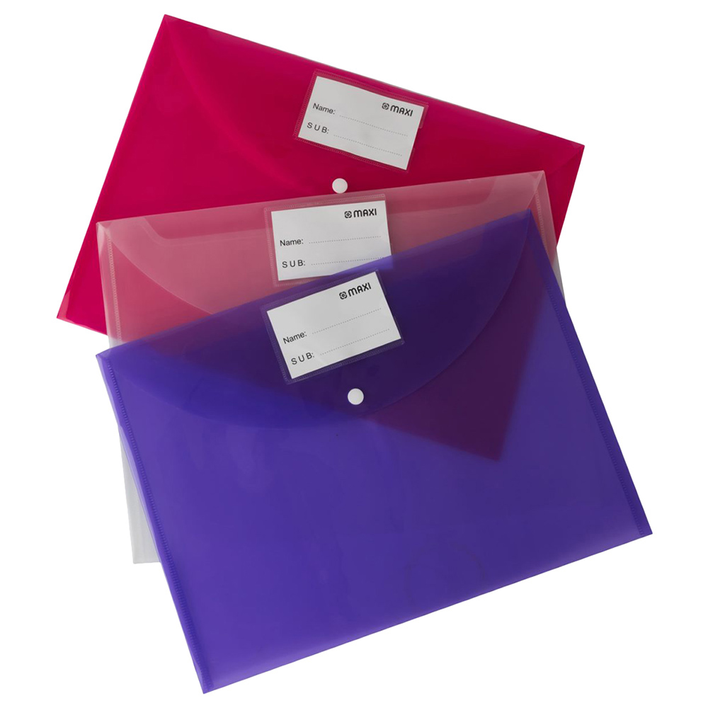 Maxi - Clear Bag - F/S - Assorted 3Pc