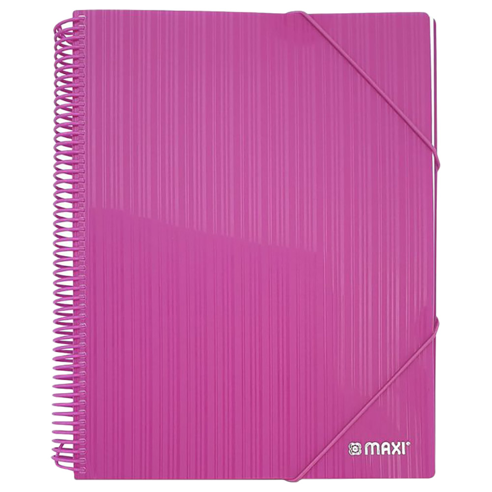 Maxi Spiral Display Book 60 Pocket Pink