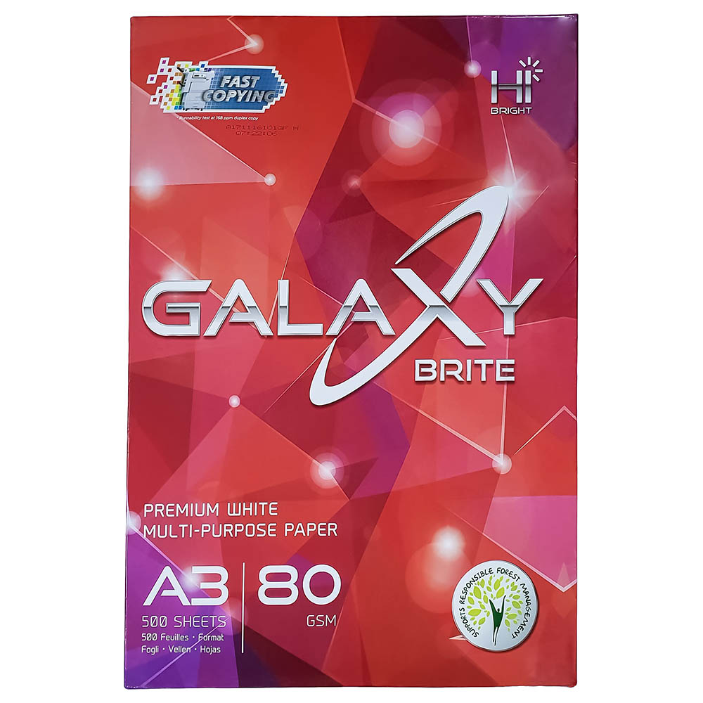 Copy Brite Buy Galaxy - Brite Photo Copy Paper A3 - 80Gsm - 500 Sheet in UAE ...