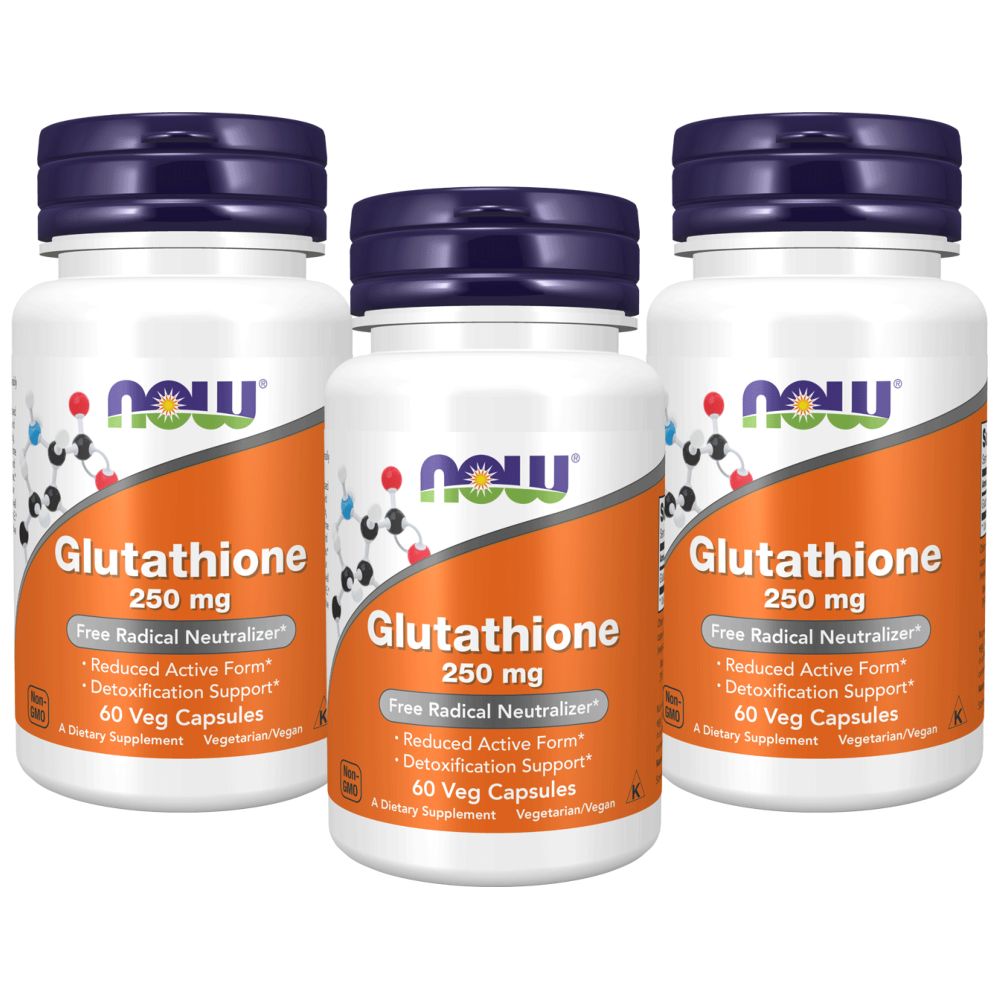 Buy Now Foods Glutathione 500mg 60 Veg Capsules Pack of 3 in UAE