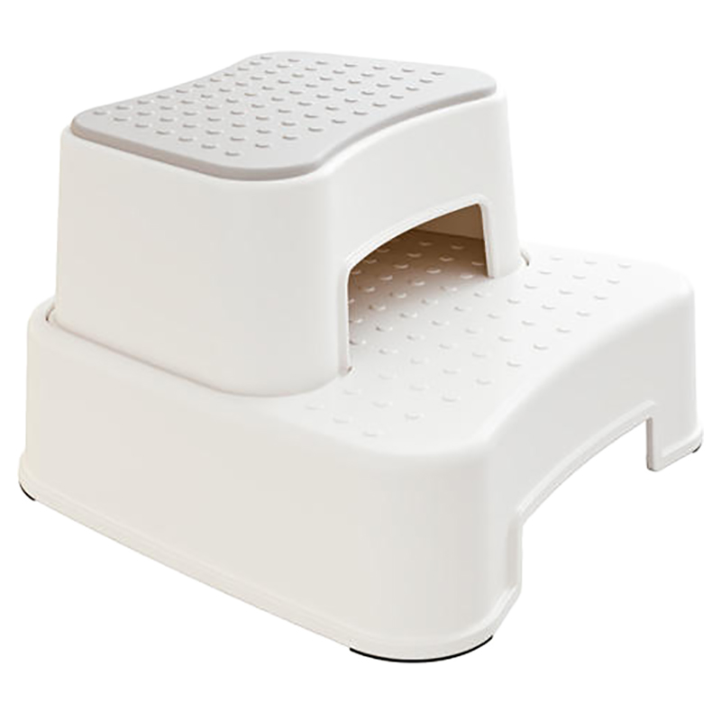 White plastic step stool deals