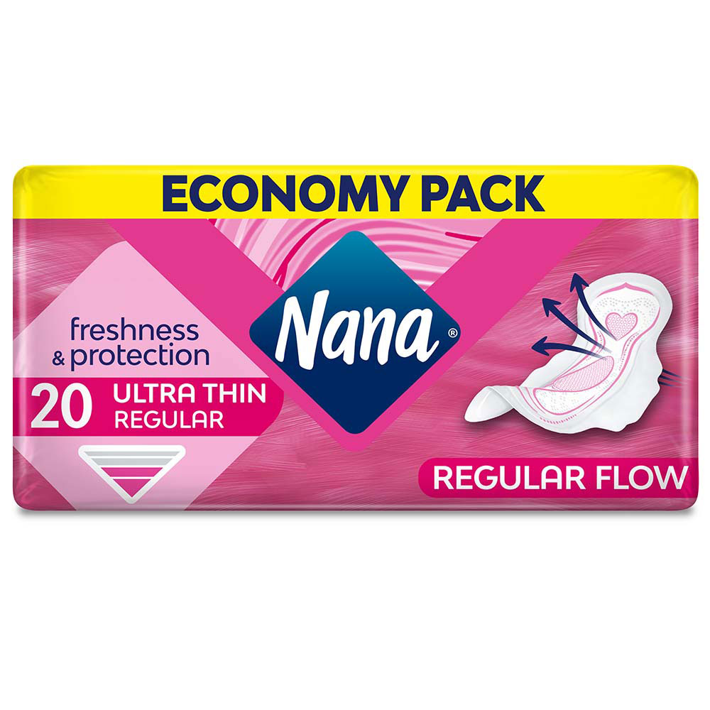 nana Buy Nana - Ultra Normal Sanitary Pads With Wings, 20 Count in
