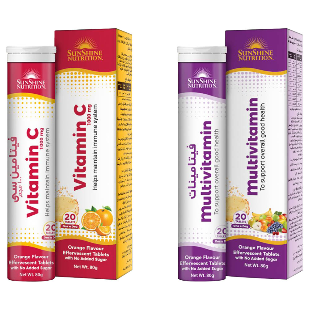 Sunshine Nutrition Vitamin C + Multivitamins Effervescent