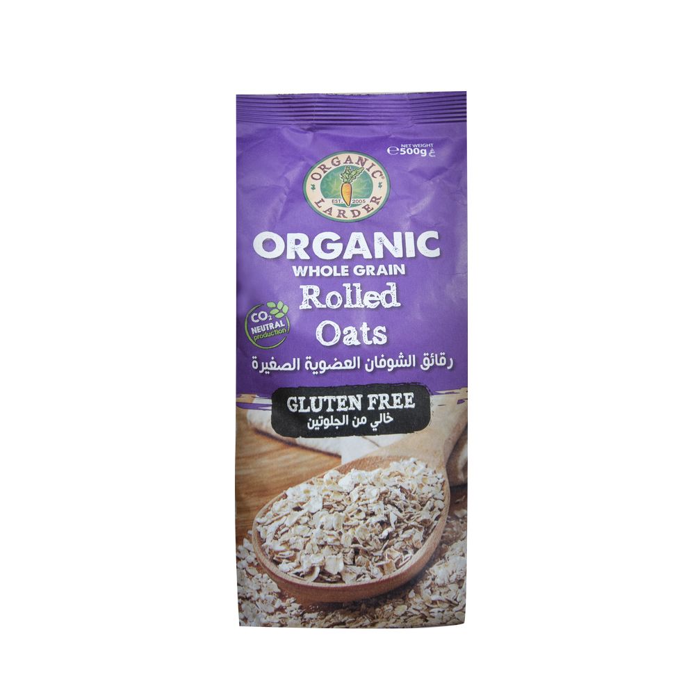 Organic Larder Organic Whole Grain Rolled Oats 500g