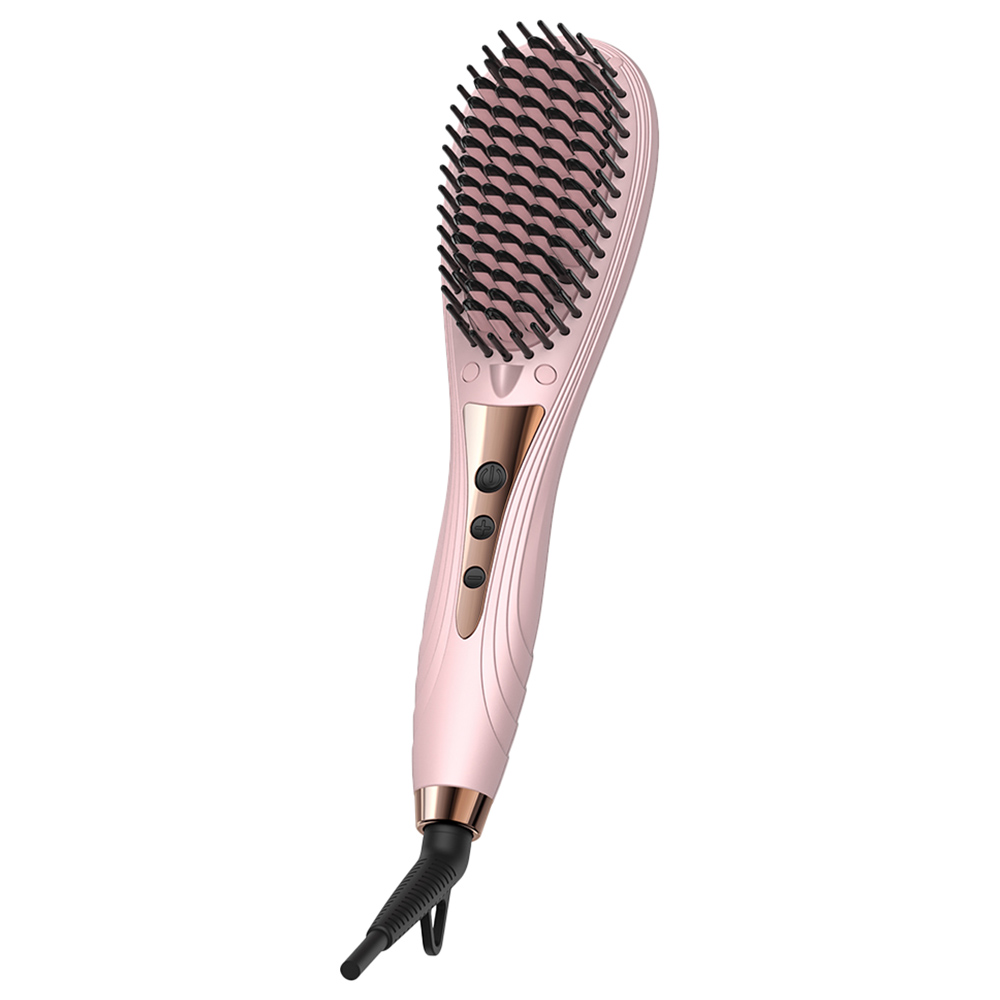 Bomidi HB1 Electric Hair Straightener Brush Pink