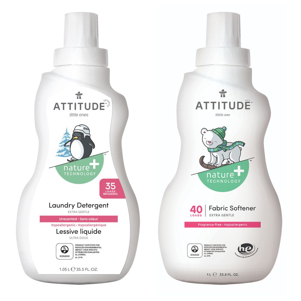 Attitude Baby Laundry Detergent & Fabric Softener Unscented