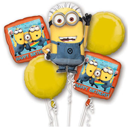 Despicable Me Minion Balloon Bouquet 5ct | Buy at Best Price from Mumzworld