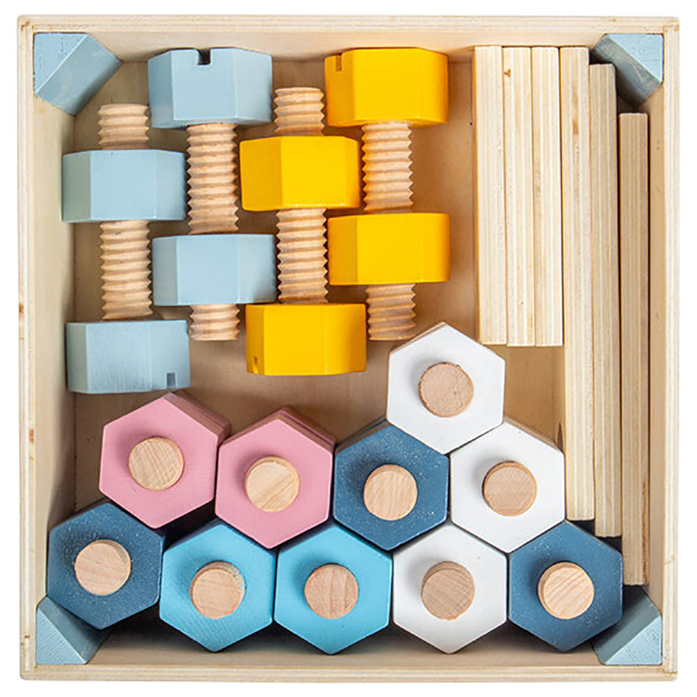 Bigjigs Crate of Nuts & Bolts Tool Set 20pcs