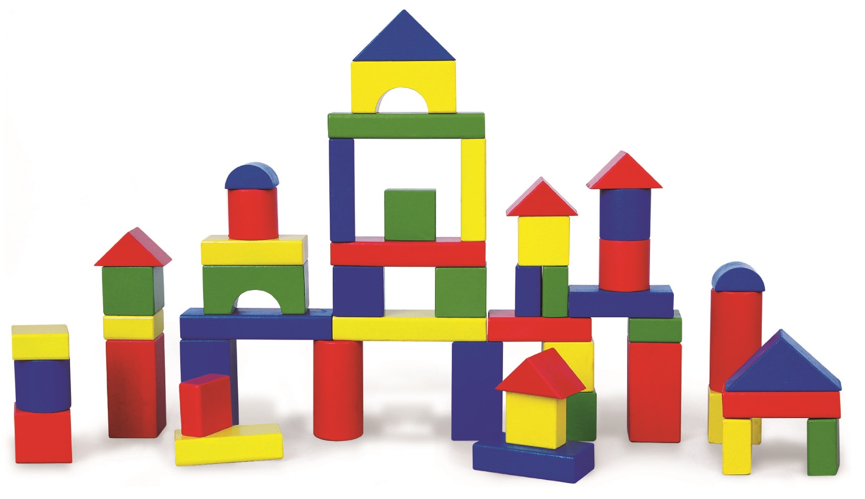 330 Blocks Buy Viga - Classic Wooden Building Blocks Set - 50pcs in KSA | Mumzworld