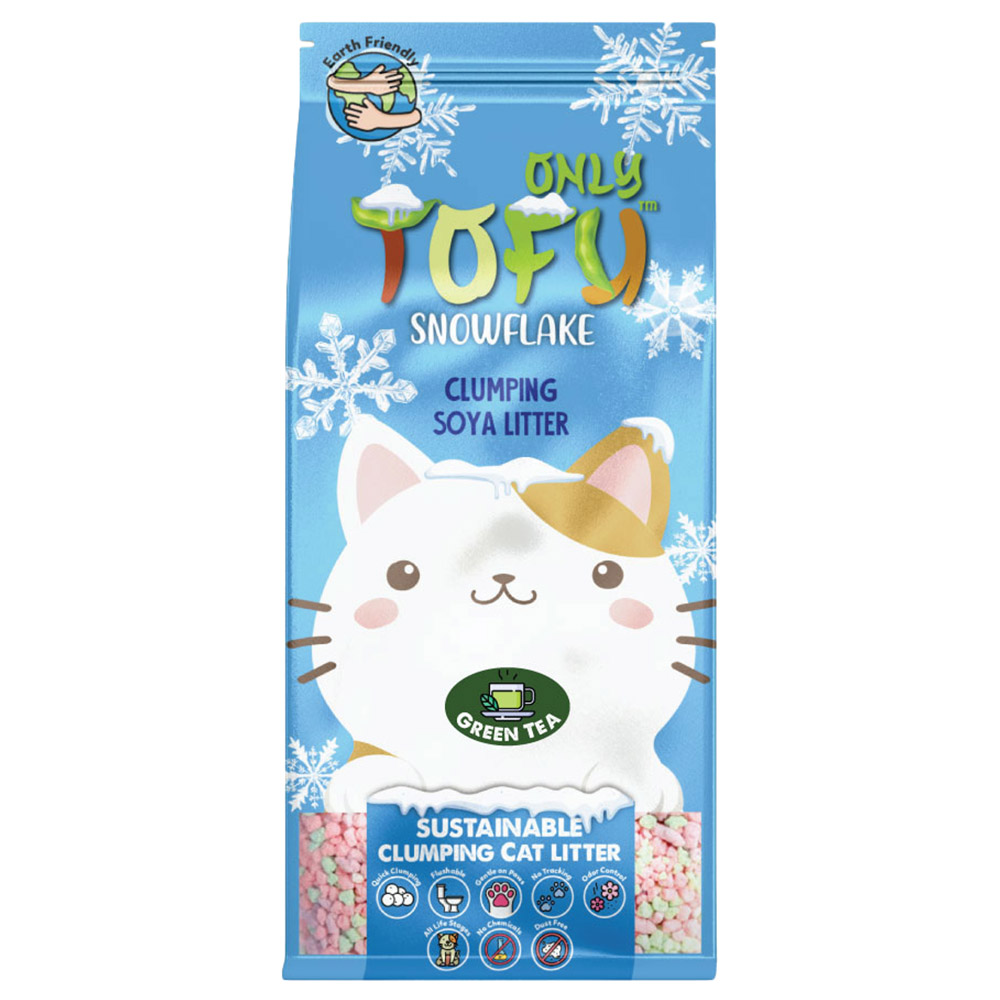 Nutrapet Tofu Snowflake Clumping Cat Litter Green Tea 7L